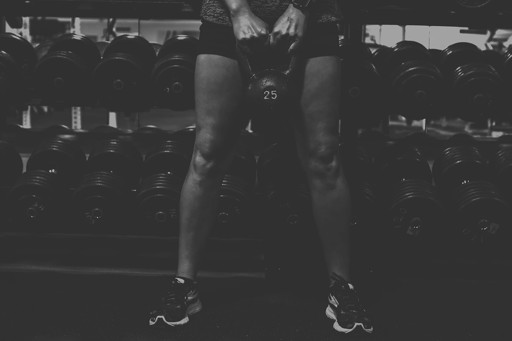 Amber with kettle bells